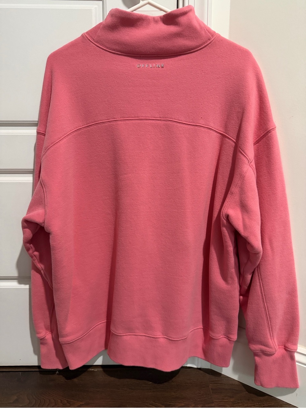 OFFLINE by Aerie Cloud Fleece Oversized Mock Neck Sweatshirt - Pink - S - Picture 2 of 4